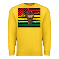 Lemon Juneteenth American flag Premium Sweatshirt - Artiststas