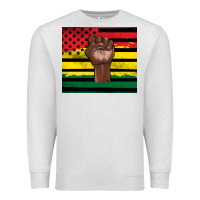 Oatmeal Heather Juneteenth American flag Premium Sweatshirt - Artiststas