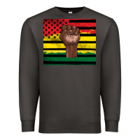 Smoke Juneteenth American flag Premium Sweatshirt - Artiststas