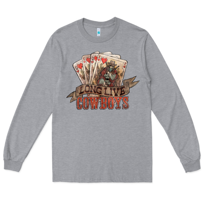 Long Live Cowboys Cards Long Sleeve Tee by HowdyJamesFarm | Teevron