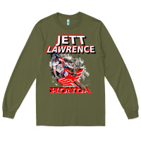 Army Green jett lawrence 250 champion leader sx mx champ motocross champion colla Long Sleeve Tee - minhPixels
