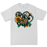 Dove Grey soccer hearts Premium Tee - Jasminsmagicworld