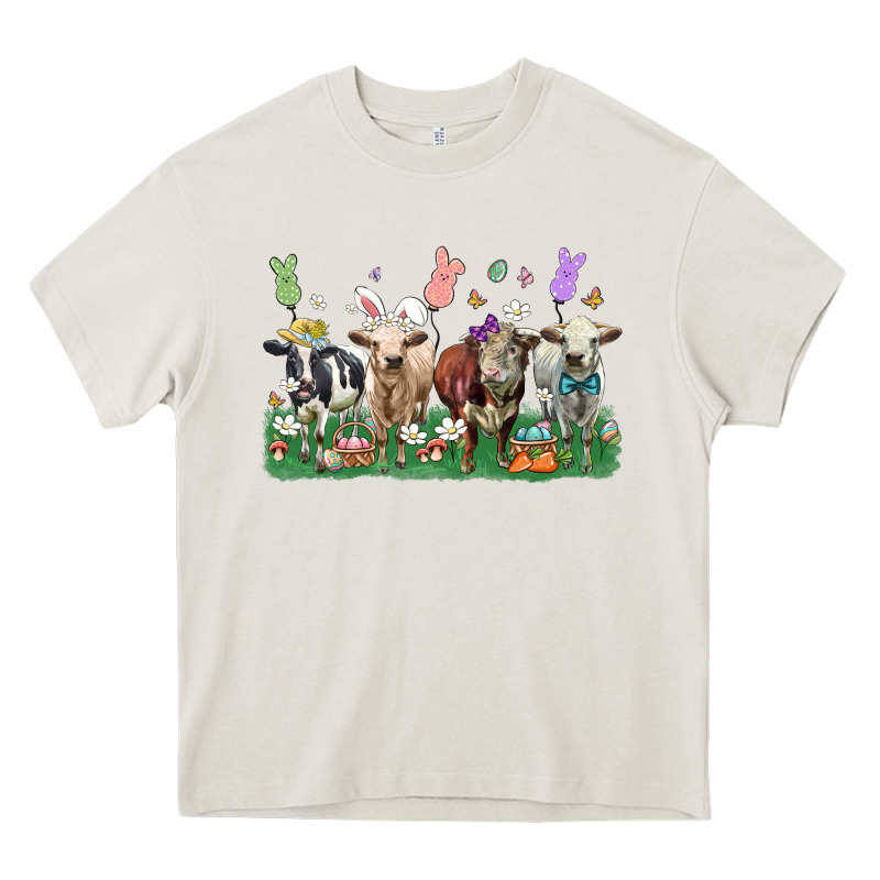 Easter Cow Heavy Core Tee by LillyAllenDesigns | Teevron