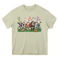 Mossy easter cow Heavy Core Tee - LillyAllenDesigns