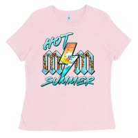 Bubblegum Pink hot mom summer Ladies Tee - BarkalooDesign