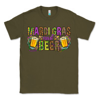 Army Green Mardi Gras and beer Classic Tee - NancyCooperArtShop