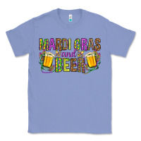 Colony Blue Mardi Gras and beer Classic Tee - NancyCooperArtShop