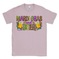 Lilac Mardi Gras and beer Classic Tee - NancyCooperArtShop
