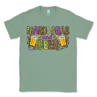 Sage Mardi Gras and beer Classic Tee - NancyCooperArtShop
