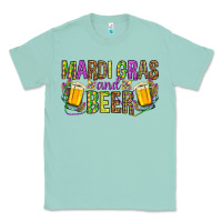 Seafoam Mardi Gras and beer Classic Tee - NancyCooperArtShop