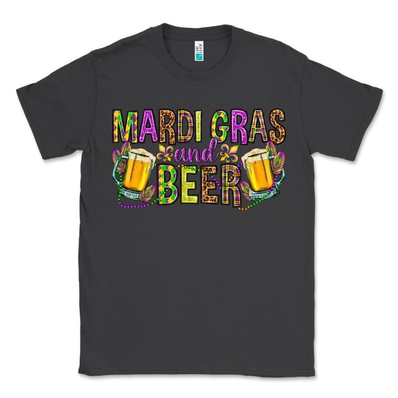 Mardi Gras And Beer Classic Tee by NancyCooperArtShop | Teevron