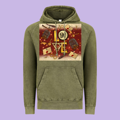 Wizard Love Vintage Hoodie Designed By Tumblerdesignbyshophia