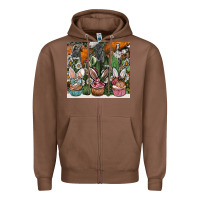 Chestnut easter Zipper Hoodie - CowhideDigitalArt