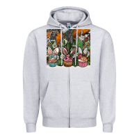 Heather Grey easter Zipper Hoodie - CowhideDigitalArt