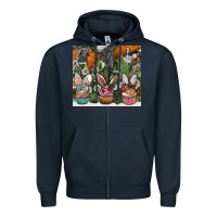 Navy easter Zipper Hoodie - CowhideDigitalArt