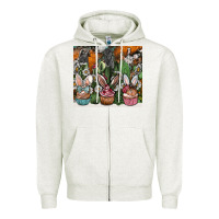 Oatmeal Heather easter Zipper Hoodie - CowhideDigitalArt