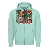 Seafoam easter Zipper Hoodie - CowhideDigitalArt