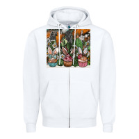 White easter Zipper Hoodie - CowhideDigitalArt