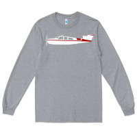 Heather Grey Beechcraft Bonanza  Perfect Gift Long Sleeve Tee - minhPixels