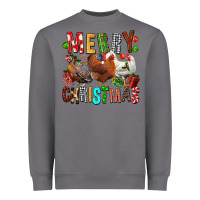 Storm Merry christmas chickens Heavyweight Sweatshirt - FaDigitalArtStudio