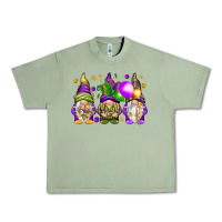 Oil Green Mardi Gras gnomies with elements Urban Heavy Tee - HowdyJamesFarm