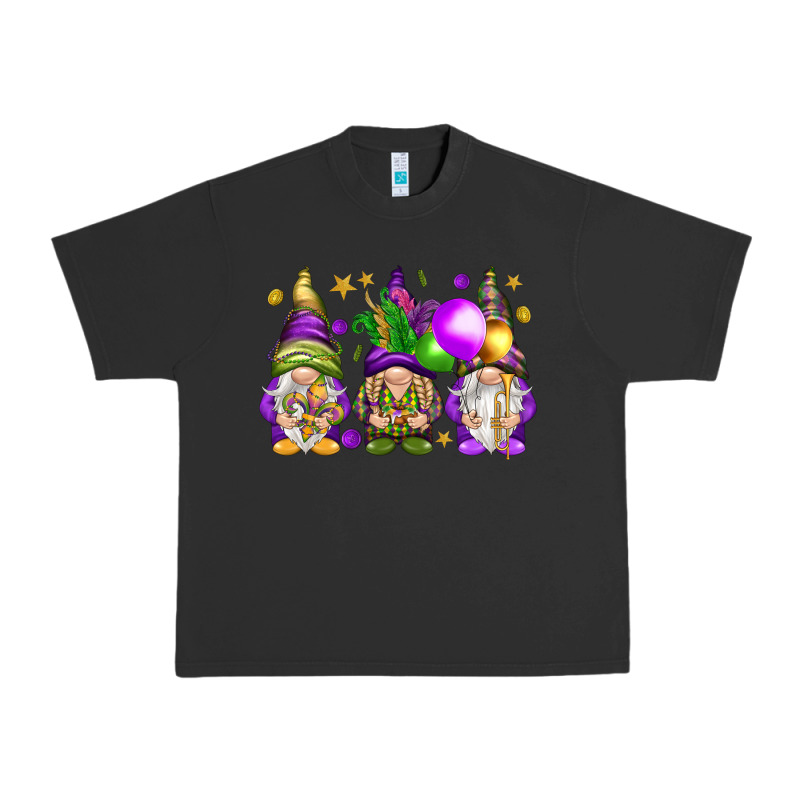 Mardi Gras Gnomies With Elements Urban Heavy Tee by HowdyJamesFarm | Teevron