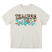Cream teacher vibes Heavy Core Tee - JahusDesignShop