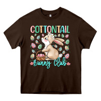 Chocolate Brown cottontail bunny club Heavy Core Tee - LillyAllenDesigns