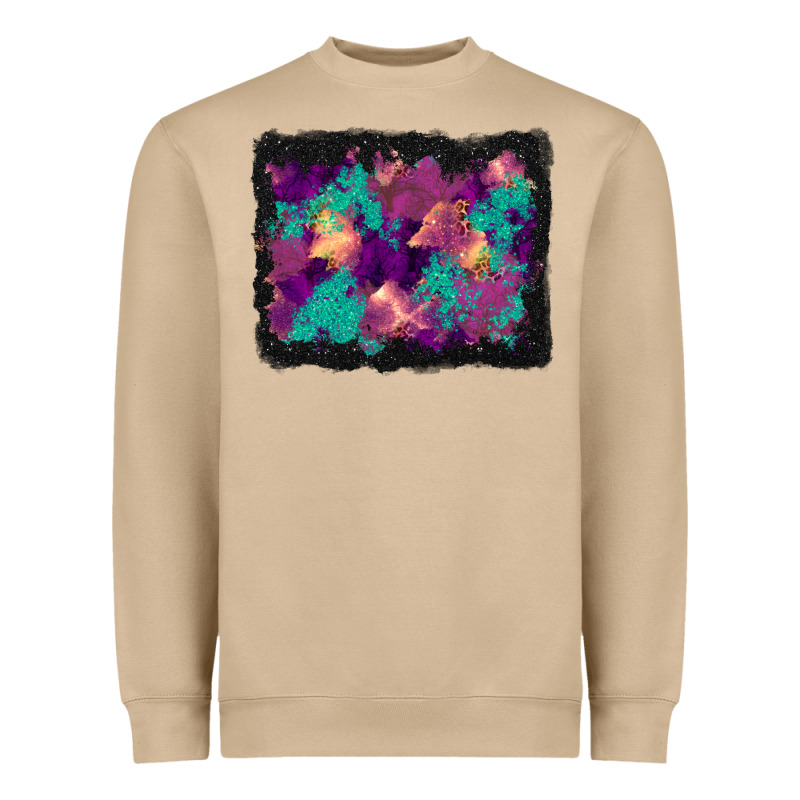 Halloween Trees And Turquoise Glitter Background Heavyweight Sweatshirt by BundleAndBundleShop | Teevron