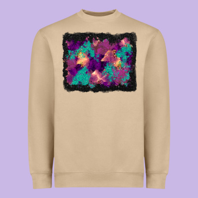 Halloween Trees And Turquoise Glitter Background Heavyweight Sweatshirt Designed By Bundleandbundleshop