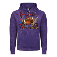 Cloud Purple Football vibes red and blue Vintage Hoodie - HowdyJamesFarm