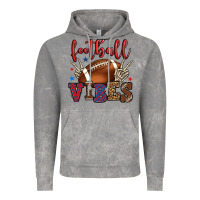 Cloud Rock Football vibes red and blue Vintage Hoodie - HowdyJamesFarm
