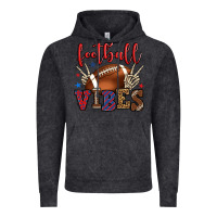 Vintage Black Football vibes red and blue Vintage Hoodie - HowdyJamesFarm