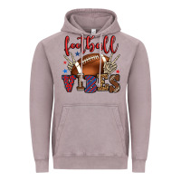Football Vibes Red And Blue Vintage Hoodie | Teevron