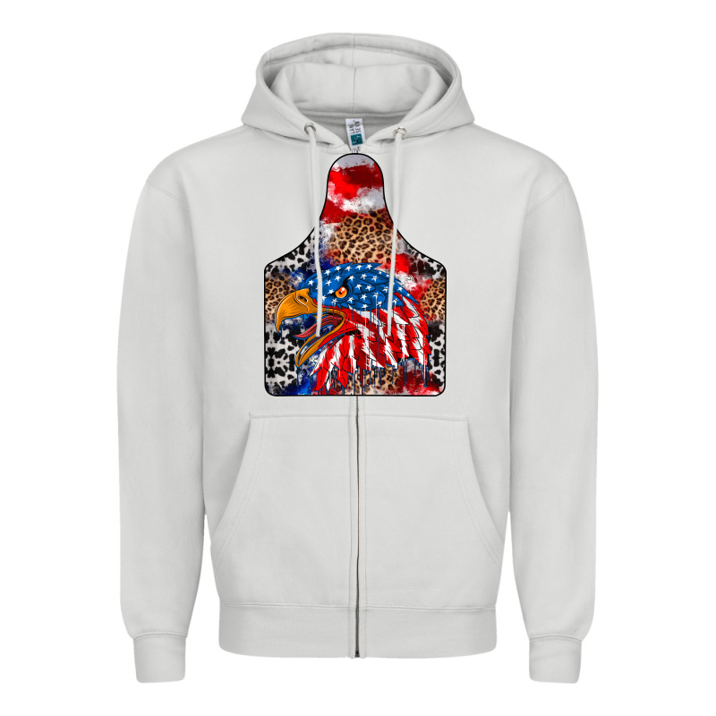 America Zipper Hoodie by CowhideDigitalArt | Teevron