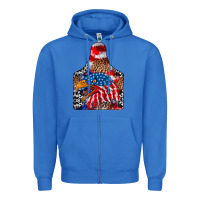 True Royal america Zipper Hoodie - CowhideDigitalArt