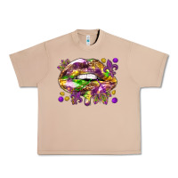 Burro Mardi Gras lips Urban Heavy Tee - HowdyJamesFarm