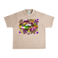 French Oak Mardi Gras lips Urban Heavy Tee - HowdyJamesFarm