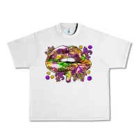 Lunar Rock Mardi Gras lips Urban Heavy Tee - HowdyJamesFarm
