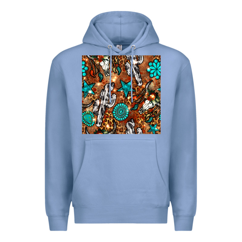 Western Gemstone Aztec Seamless Pattern Premium Hoodie by BundleAndBundleShop | Teevron