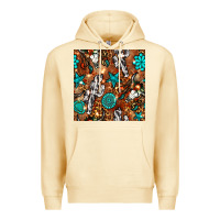 Pina Colada western gemstone aztec seamless pattern Premium Hoodie - BundleAndBundleShop