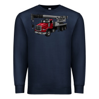 Navy crane truck Premium Sweatshirt - Artiststas