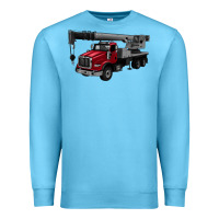 Ocean Blue crane truck Premium Sweatshirt - Artiststas