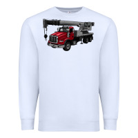 White crane truck Premium Sweatshirt - Artiststas