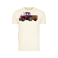 Vintage Arctic Pink Farm Tractor Vintage Tee - RanaPortraitStore