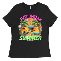 Black hot mom summer Ladies Tee - BarkalooDesign