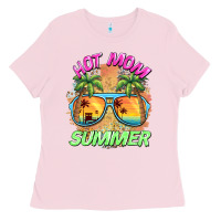 Bubblegum Pink hot mom summer Ladies Tee - BarkalooDesign