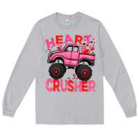 Moon Dust Heart crusher pink monster truck Valentine's Day Long Sleeve Tee - HowdyJamesFarm