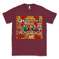 Burgundy Viva Mexico Classic Tee - texasbilliewilder