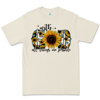 Bone with god all things are possible sunflower Premium Tee - Jasminsmagicworld